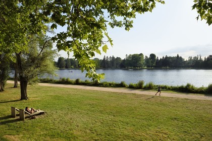 France, Allier (03), Vichy, Napoleon III park on the edge of the Allier river