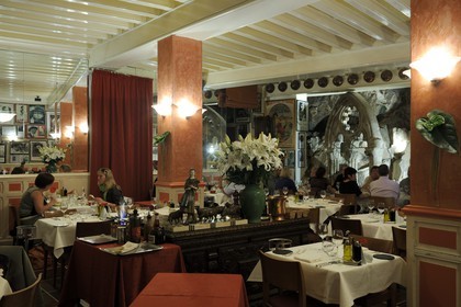 France, Manche, Mont Saint Michel, the restaurant called La Mere Poulard