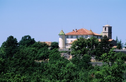 France, Var, Verdon Regional Natural Park, Lake Sainte Croix, Aiguines castle