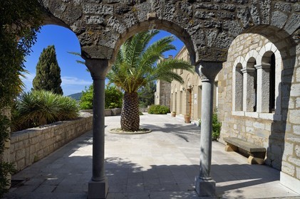 France, Var (83), Hyères, le Castel Sainte-Claire dont les jardins sont labellisés Jardins Remarquables de France