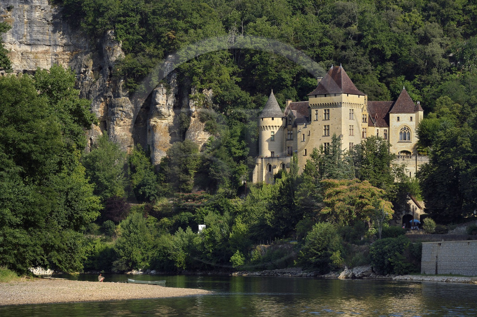 France, Dordogne (24), Périgord Noir, vallée de la Dordogne, La Roque-Gageac et Vézac, labellisé Les Plus Beaux Villages de France, le chateau de la Malartrie