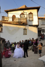 Turkey, Central Anatolia, Ankara, citadel in the old town, Gypsy wedding in the street