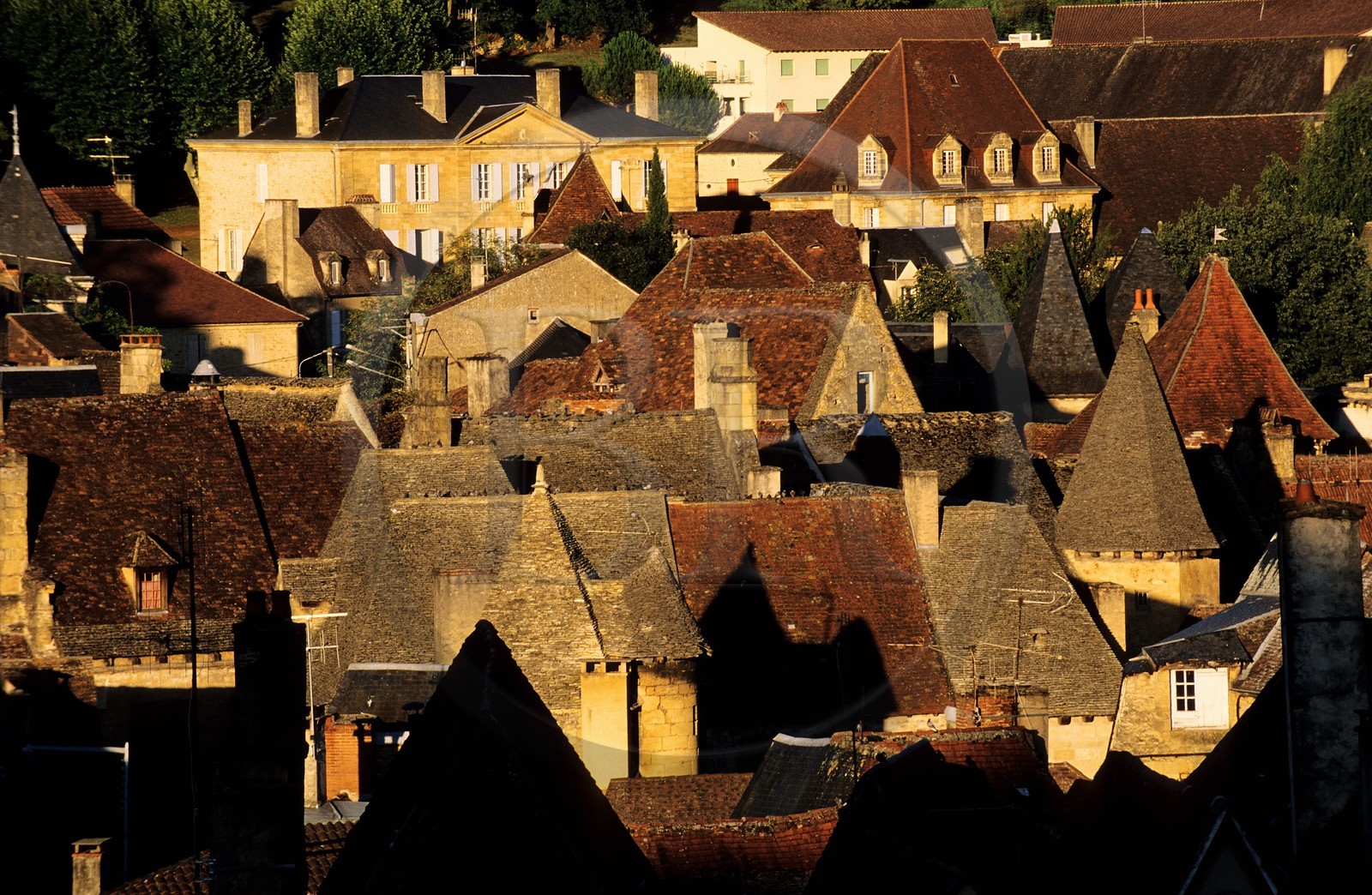 France, Dordogne (24), les toits de Sarlat-la-Canéda