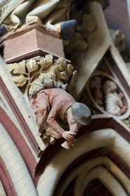 Allemagne, Bade-Wurtemberg, Fribourg en Brisgau, le portail de la cathédrale (Munster)