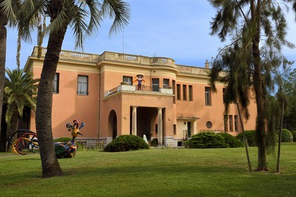France, Alpes-Maritimes, Nice, Fabron hill, Anatole Jakovsky International Museum of Naive Art, former St Helena Castle which was the residence of perfumer François Coty from 1922 onwards