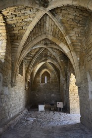 Israel, Haifa District, Caesarea (Caesarea Maritima), ruins of Caesarea, ramparts gate of the citadel of the Crusaders