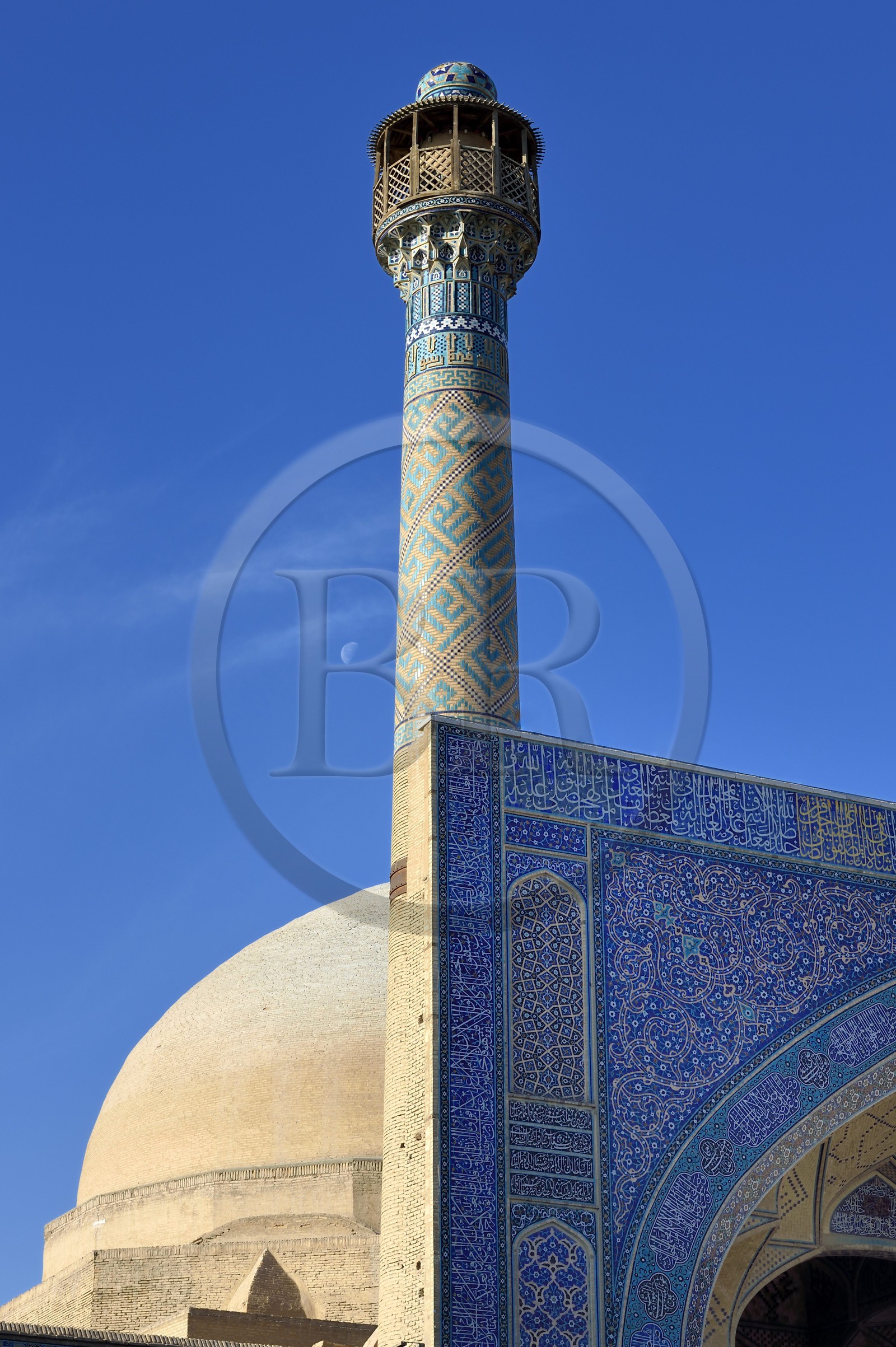 Iran, province d'Ispahan, Ispahan, Mosquée Jame, grande mosquée d'Ispahan dite aussi mosquée du vendredi