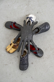 France, Hauts de Seine, Malakoff, works in progress in the studio of artist Annette Messager