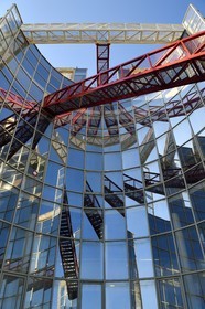 France, Charente, Angouleme, Cité internationale de la bande dessinée et de l’image (CIBDI)(International city of comics and images), the Moebius Vessel, building of the architect Roland Castro