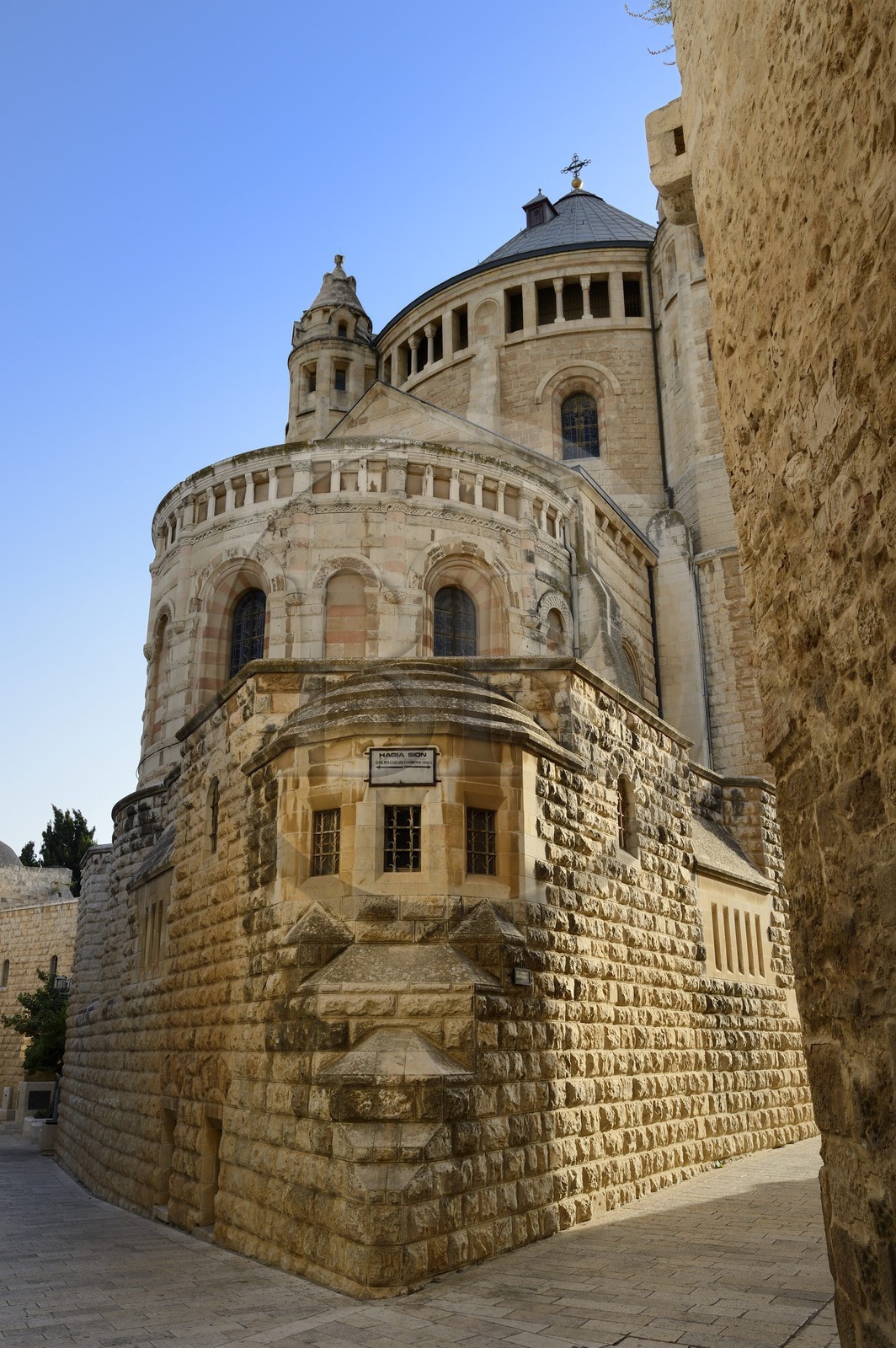 Israel, Jerusalem, holy city, the old town listed as World Heritage by UNESCO, Mount Zion, the church of the Dormition of the Virgin Mary