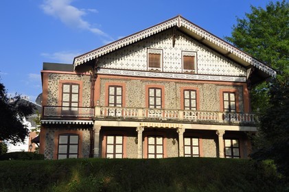 France, Allier (03), Vichy, the Napoleon III chalets, the Roses chalet by architect Jean Lefaure