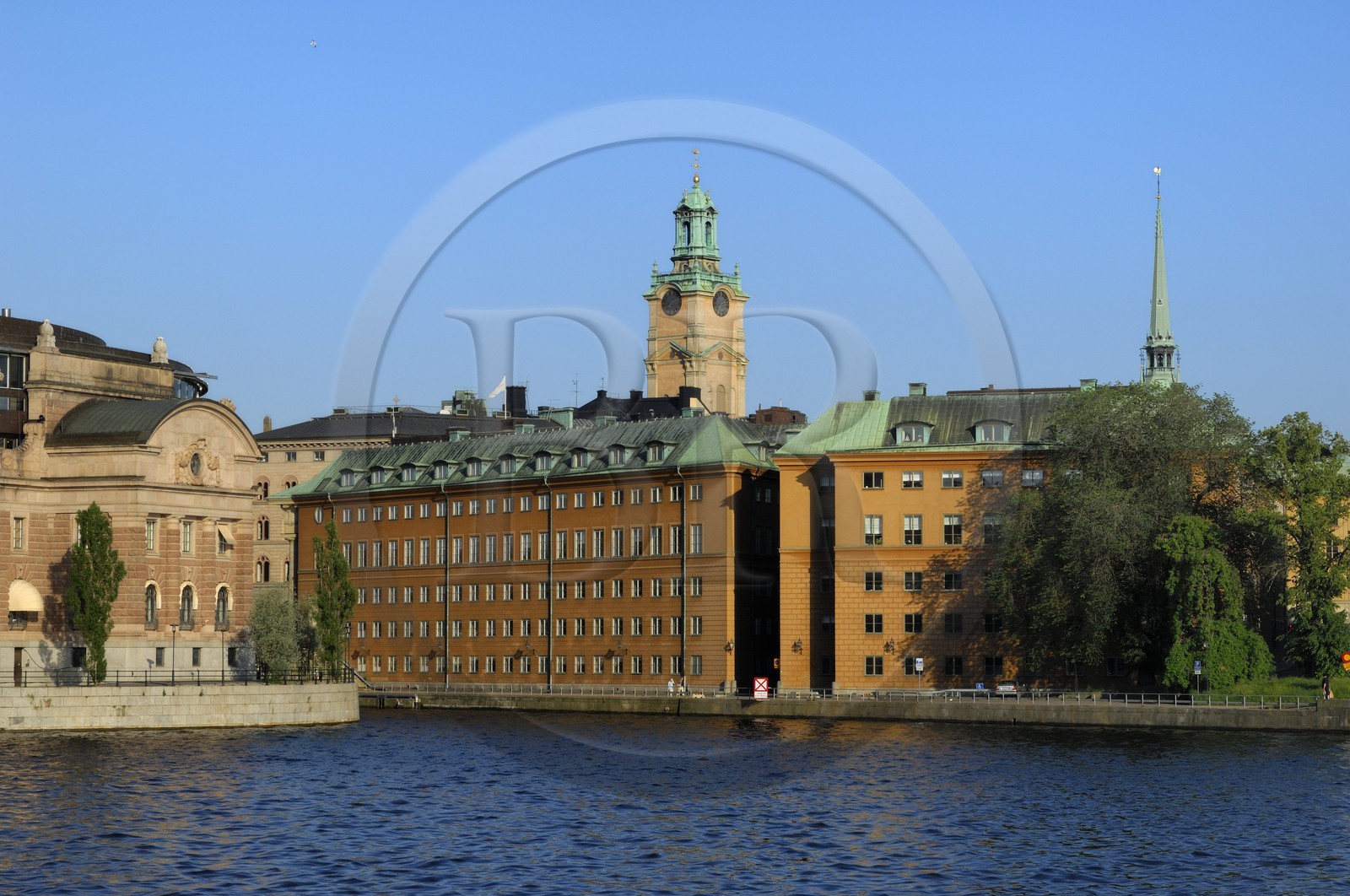 Suède, Stockholm, île de Gamla Stan (vieille ville) et la cathédrale