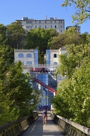 France, Charente, Angouleme, Cité internationale de la bande dessinée et de l’image (CIBDI)(International city of comics and images), the Moebius Vessel, building of the architect Roland Castro