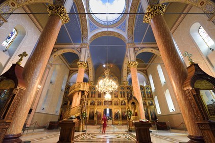 Bosnie-Herzégovine, Sarajevo, cathédrale orthodoxe serbe de la Nativité-de-la-Sainte-Mère-de-Dieu