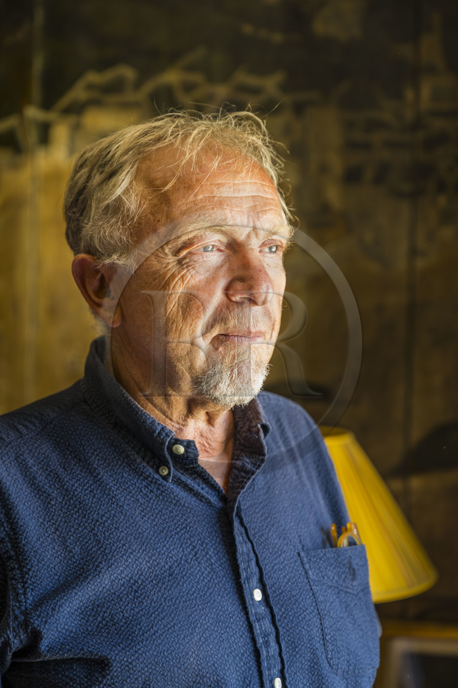 France, Finistère (29), Roscoff, maison d'armateur dite de la Porte Noire construite à la fin XVIème siècle par les frères James, Christian Kulig est son actuel propriétaire