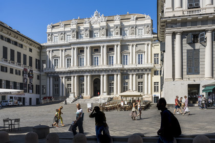 Italie, Ligurie, Gênes, le Palazzo Ducale sur la place Matteotti