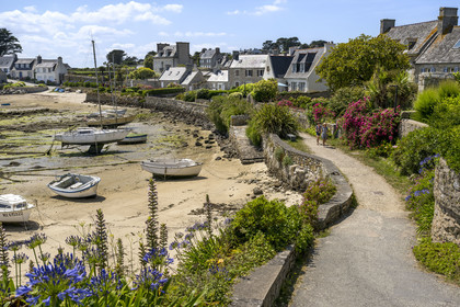 France, Finistère (29), Iles du Ponant, Ile de Batz, Porz an Eog, ancien port des goélettes