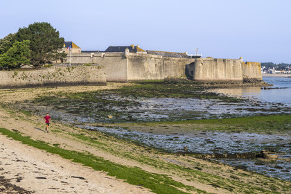 France, Morbihan, Port-Louis, Port Louis Citadel modified by Vauban, at Lorient harbour entrance, museum of the Compagnie des Indes