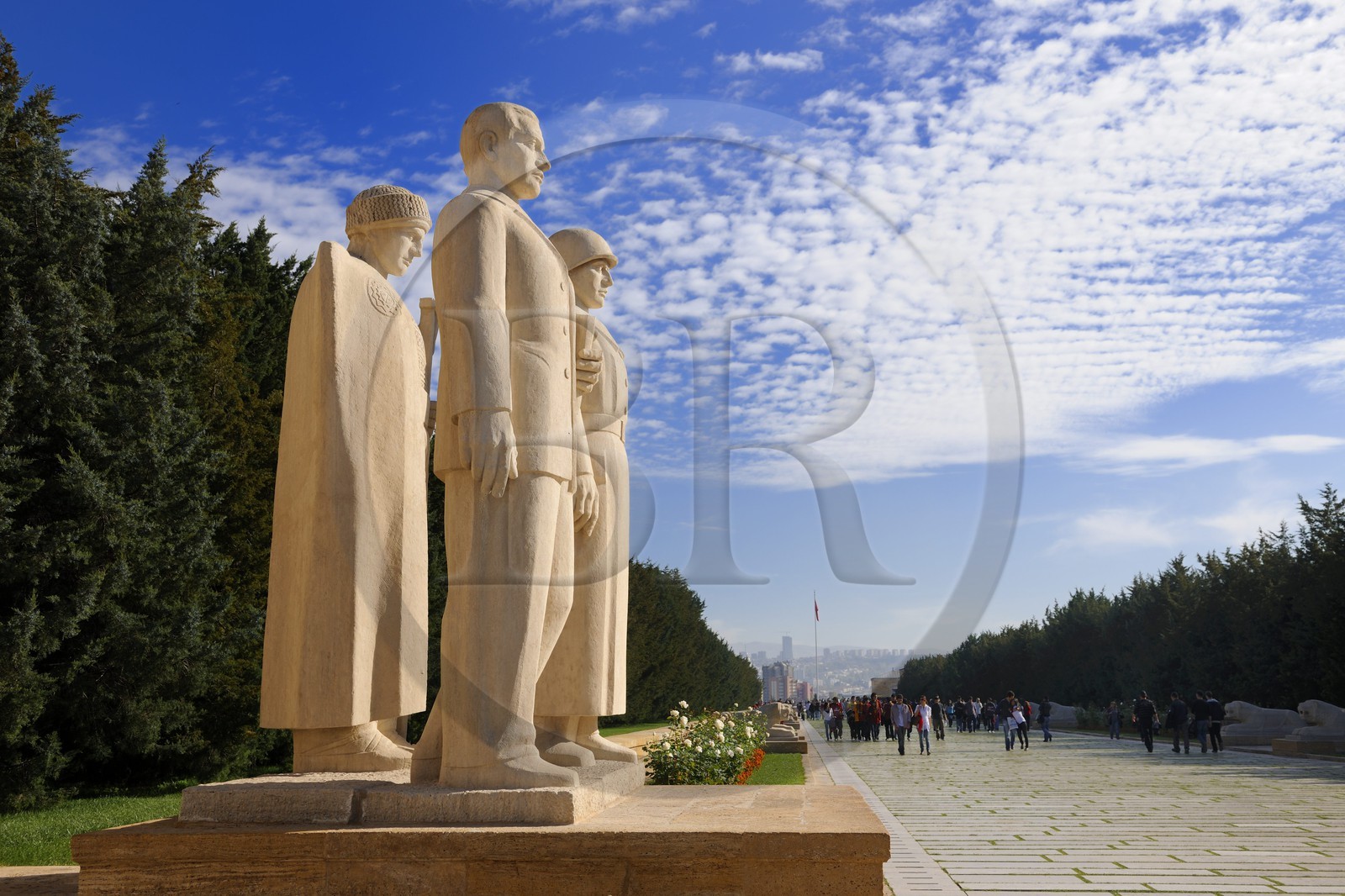 Turquie, Anatolie centrale, Ankara, le mausolée d'Atatürk