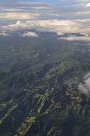 Panama, Province of Veraguas, mountains of the Cordiellera Central (aerial view)