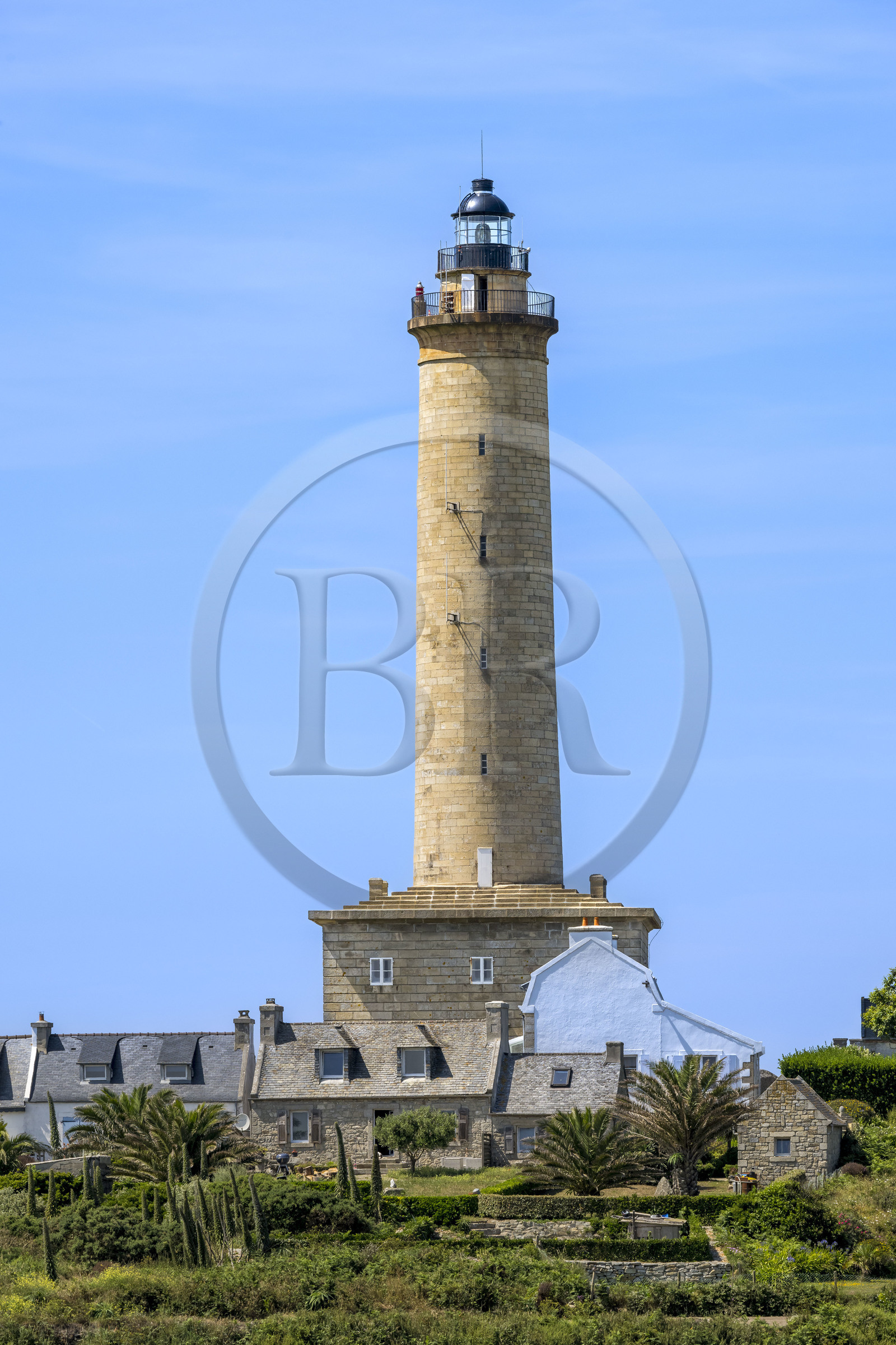 France, Finistère (29), Iles du Ponant, Ile de Batz, le phare mis en service en 1836