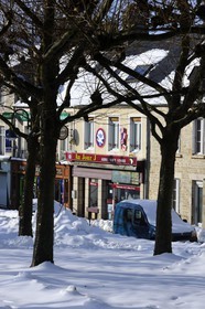France, Manche (50), Cotentin, Sainte-Mère-Eglise, magasin souvenir du 6 juin 1944