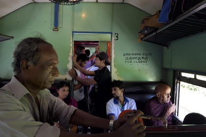 Sri Lanka, Province du Sud, train de Colombo à Galle
