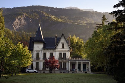 France, Alpes de Haute Provence, Ubaye valley, Barcelonnette, mexican villa on avenue Antoine Signoret