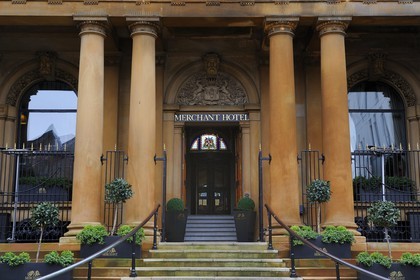Royaume-Uni, Irlande du Nord, Belfast, le Merchant Hotel et restaurant installé dans une ancienne banque