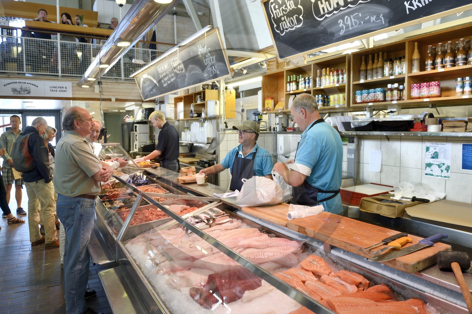 Suède, Västra Götaland, Göteborg (Gothenburg), l'Eglise du poisson (marché de poisson couvert) Feskekörka