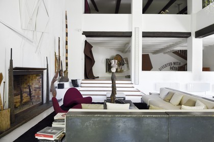 France, Var (83), Le Muy, Fondation Bernar Venet, le salon du Moulin