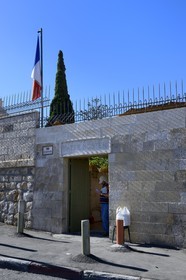 Israel, Jérusalem, ville sainte, eglise du Pater Noster (Domaine de L'Eleona) sur le Mont des Oliviers qui fait partie des quatre territoires français de Jérusalem