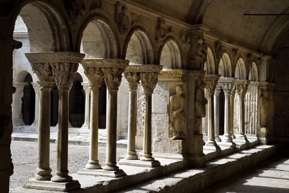 France, Bouches du Rhone, Arles, St Trophime Church listed as World Heritage by UNESCO, the cloister