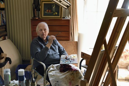 France, Yvelines, Montchauvet, in the studio of the painter Raoul Mouillard