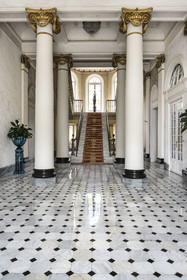 France, Alpes-Maritimes (06), Cap d'Ail, hall d'entrée de l'ancien hotel de luxe Eden Palace