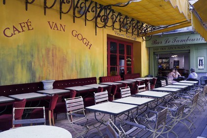 France, Bouches du Rhone, Arles, place du Forum, restaurant the Café Van Gogh