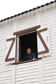 France, Manche, Cotentin, Saint Lo, unique exemple left of temporary barracks set up after the bombings of 1944, Zakari Kostov