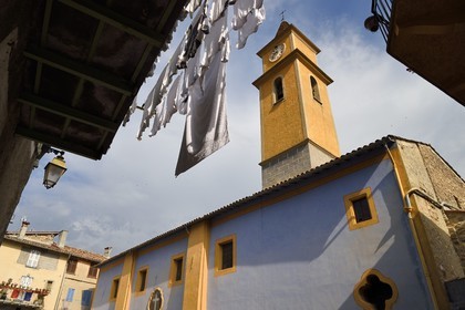 France, Alpes-Maritimes, Bevera Valley, Sospel, chapelle Sainte Croix (Holy Cross Chapel) of the White Penitents from the 16th century