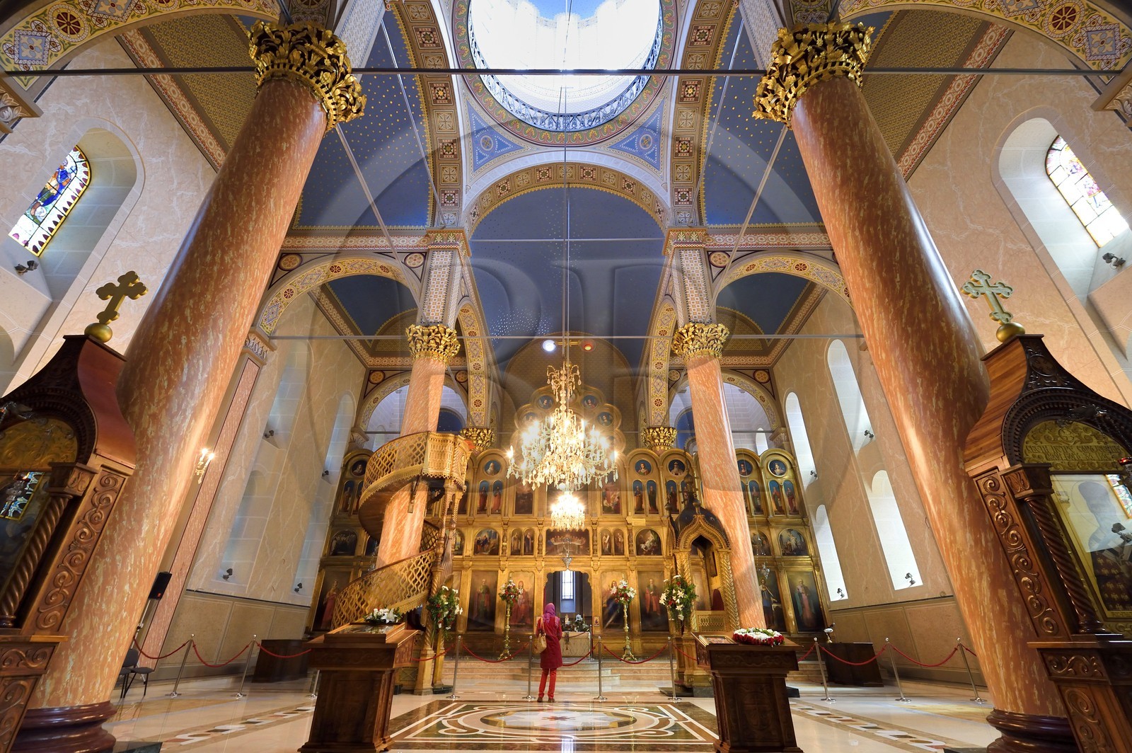 Bosnie-Herzégovine, Sarajevo, cathédrale orthodoxe serbe de la Nativité-de-la-Sainte-Mère-de-Dieu