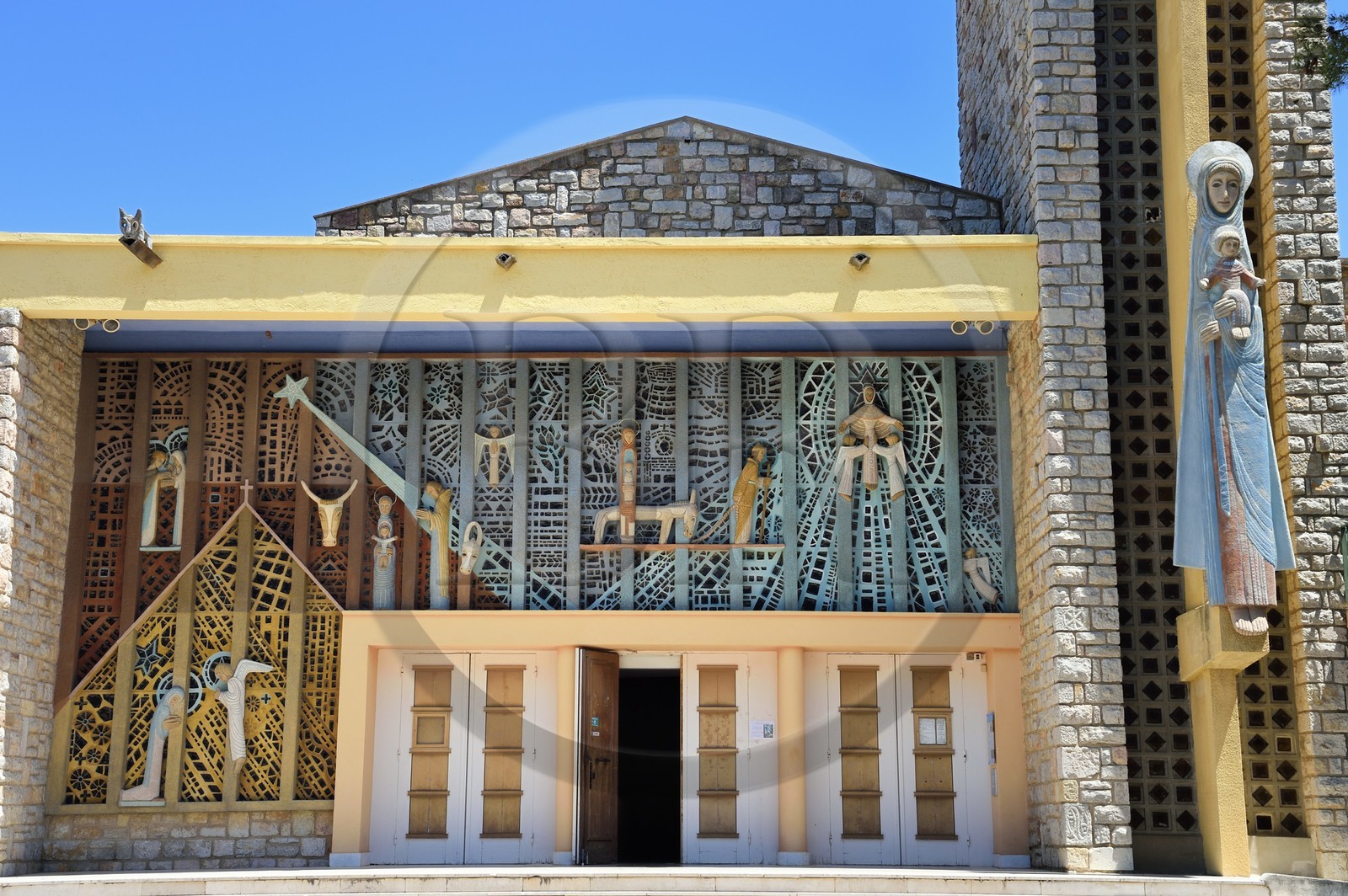 France, Var (83), Hyères, Chapelle de Notre-Dame-de-Consolation dans le quartier de Costebelle