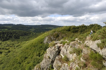 France, Orne (61), la Suisse normande, Saint-Philbert-sur-Orne, la Roche d'Oëtre