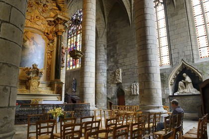 France, Côtes-d'Armor (22), Saint-Brieuc, la cathédrale Saint-Etienne, chapelle du Saint-Sacrement