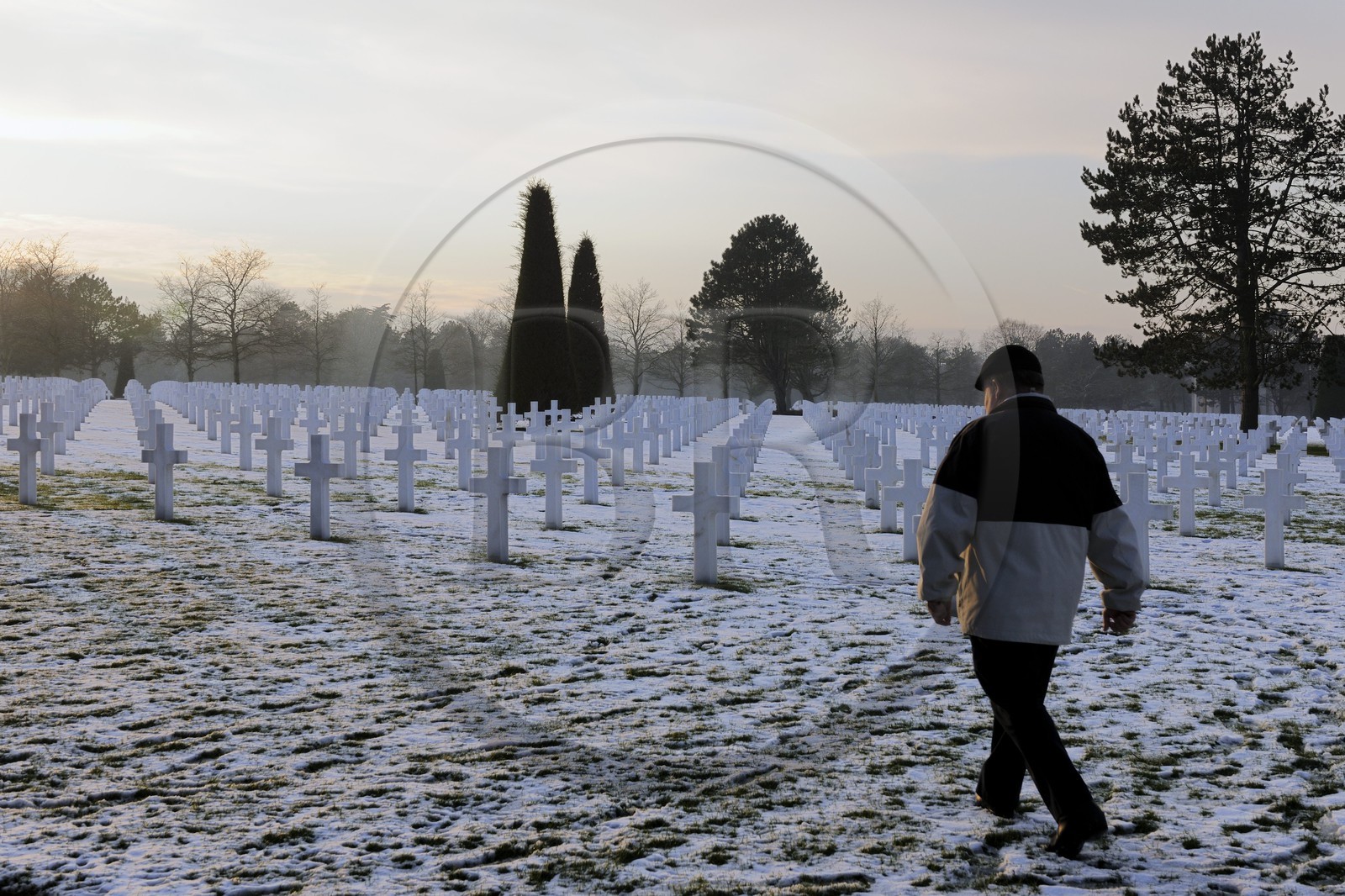 France, Calvados, Colleville sur Mer, the Normandy Landings Beach, Omaha Beach, American Cemetery