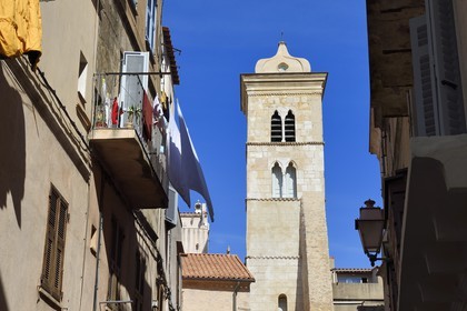 France, Corse du Sud, Bonifacio, Upper Town, the Church of St. Mary Major