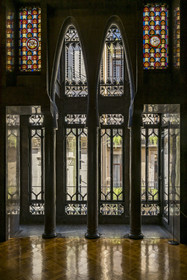 Spain, Catalonia, Barcelona, the Güell Palace (Palau Güell) built between 1886 and 1891 by the Catalan modernist architect Antoni Gaudi, a UNESCO World Heritage site, Hall of Lost causes
