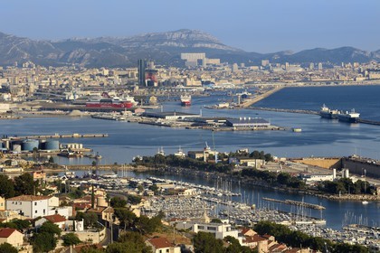 France, Bouches du Rhone, Marseille, Grand Port Maritime de Marseille or GPMM, East Basin, Marina Estaque