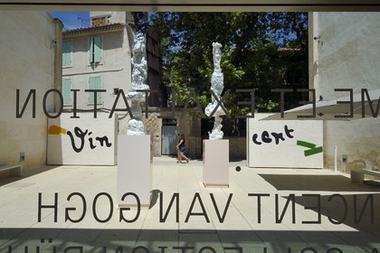 France, Bouches du Rhone, Arles, Vincent van Gogh Foundation (Compulsory Mention), a contemporary art center that has invested in a 15th century mansion