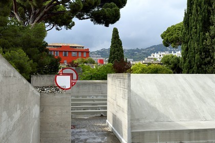France, Alpes-Maritimes, Nice, Saint Bartholomew hill, Villa Arson, Centre National d'Art Contemporain, which opened in 1972, architect Michael Marot