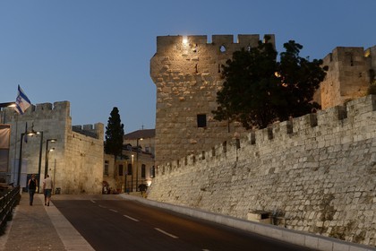 Israel, Jerusalem, holy city, the old town listed as World Heritage by UNESCO, the citadel near the Jaffa Gate