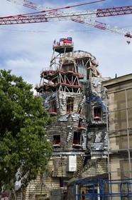 France, Bouches du Rhone, Arles, LUMA Foundation, experimental cultural complex, construction site of the new building designed by Frank Gehry